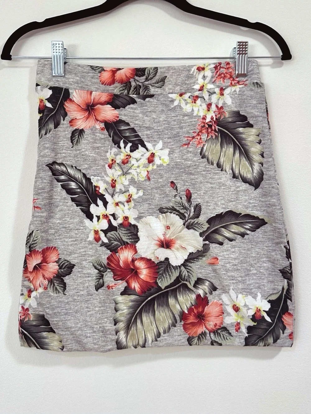 Zara Draped Tropical Floral Mini Skirt Size Medium